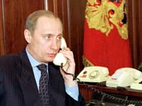 and it comes with the bomb too? 'cool,' Putin replies to Tony Blair's call of congratulations!