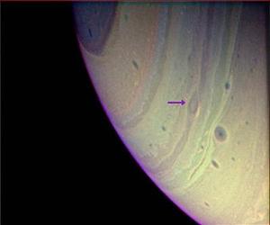 Циклон на Сатурне. Фото: NASA