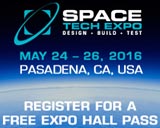 Space Tech Expo - Design - Build - Test - Pasadena CA - May 24-26, 2016